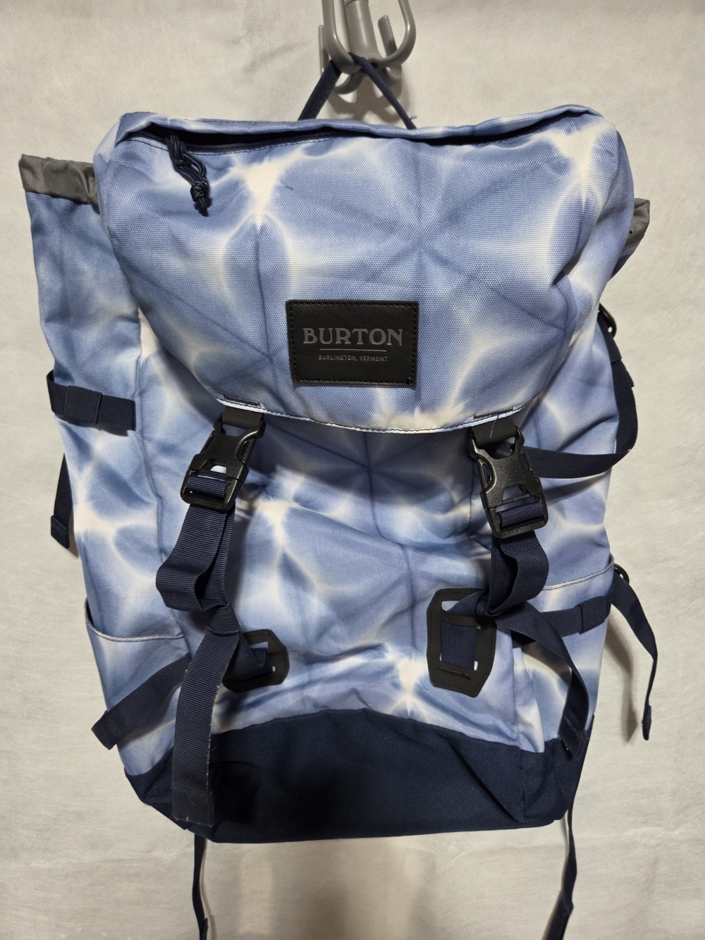 Burton Light Blue Tie-Dye Rolltop Backpack